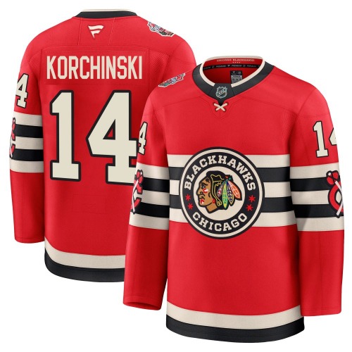 Kevin Korchinski Chicago Blackhawks Fanatics Youth Premium 2025 Winter Classic Jersey (Red)