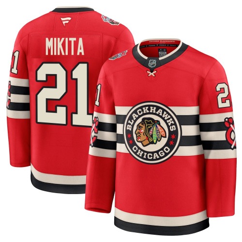 Stan Mikita Chicago Blackhawks Fanatics Youth Premium 2025 Winter Classic Jersey (Red)