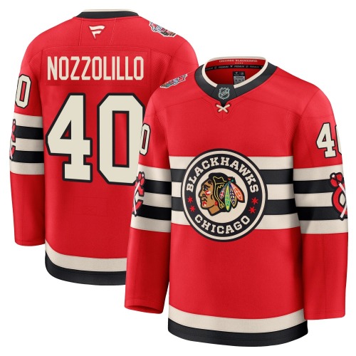 Dave Nozzolillo Chicago Blackhawks Fanatics Youth Premium 2025 Winter Classic Jersey (Red)