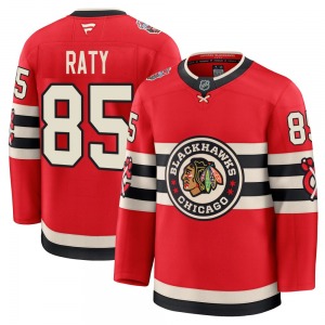 Aku Raty Chicago Blackhawks Fanatics Youth Premium 2025 Winter Classic Jersey (Red)