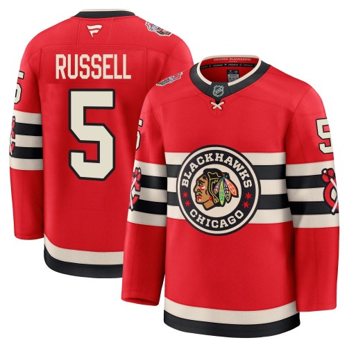 Phil Russell Chicago Blackhawks Fanatics Youth Premium 2025 Winter Classic Jersey (Red)