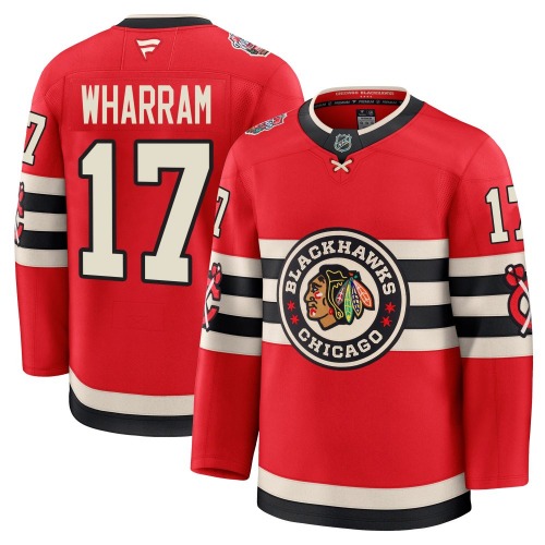 Kenny Wharram Chicago Blackhawks Fanatics Youth Premium 2025 Winter Classic Jersey (Red)