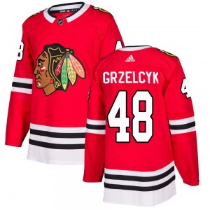 Matt Grzelcyk Chicago Blackhawks Adidas Authentic Home Jersey (Red)