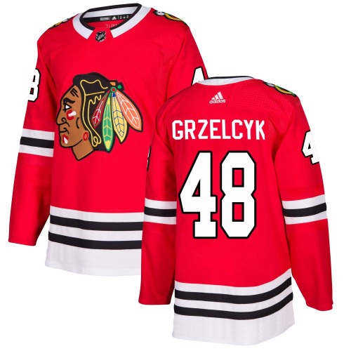 Matt Grzelcyk Chicago Blackhawks Adidas Authentic Home Jersey (Red)