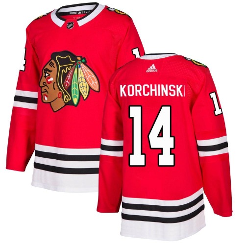 Kevin Korchinski Chicago Blackhawks Adidas Authentic Home Jersey (Red)
