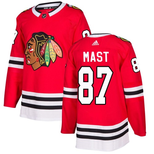 Ryan Mast Chicago Blackhawks Adidas Authentic Home Jersey (Red)