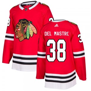Ethan Del Mastro Chicago Blackhawks Adidas Authentic Home Jersey (Red)