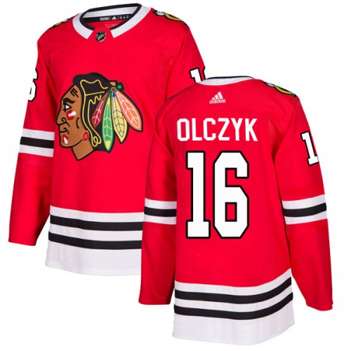 Ed Olczyk Chicago Blackhawks Adidas Authentic Home Jersey (Red)