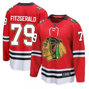 Cavan Fitzgerald Chicago Blackhawks Fanatics Youth Breakaway Centennial Jersey (Red)