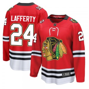 Sam Lafferty Chicago Blackhawks Fanatics Youth Breakaway Centennial Jersey (Red)