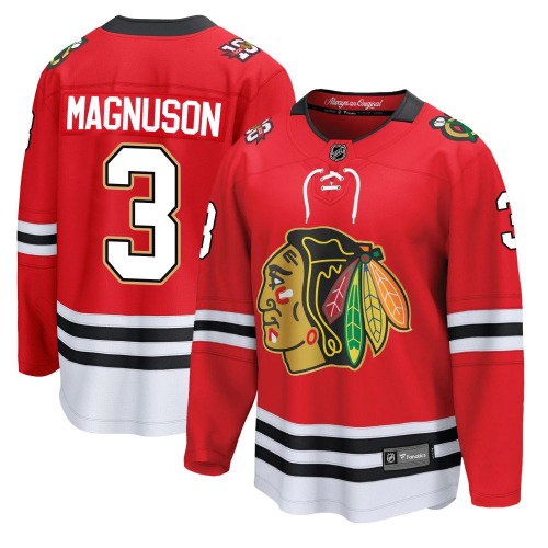 Keith Magnuson Chicago Blackhawks Fanatics Youth Breakaway Centennial Jersey (Red)