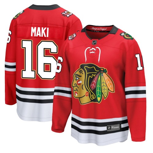 Chico Maki Chicago Blackhawks Fanatics Youth Breakaway Centennial Jersey (Red)