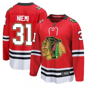 Antti Niemi Chicago Blackhawks Fanatics Youth Breakaway Centennial Jersey (Red)