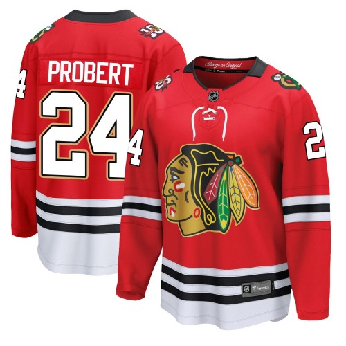 Bob Probert Chicago Blackhawks Fanatics Youth Breakaway Centennial Jersey (Red)