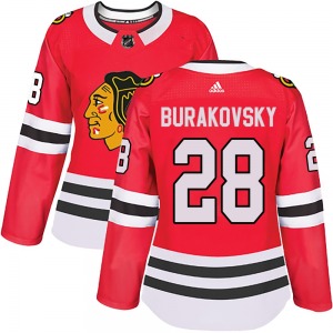 Andre Burakovsky Chicago Blackhawks Adidas Women's Authentic Home Jersey (Red)