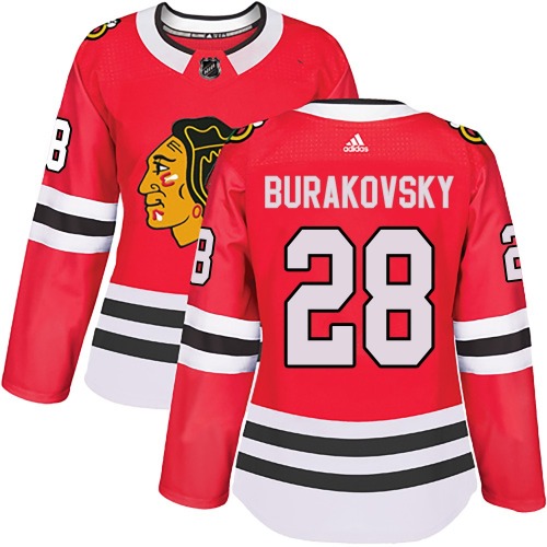 Andre Burakovsky Chicago Blackhawks Adidas Women's Authentic Home Jersey (Red)