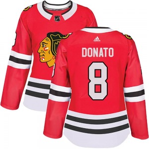 Ryan Donato Chicago Blackhawks Adidas Women's Authentic Home Jersey (Red)