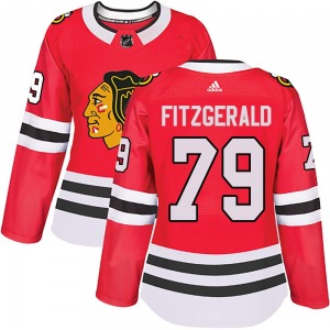 Cavan Fitzgerald Chicago Blackhawks Adidas Women's Authentic Home Jersey (Red)