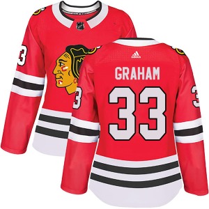 Dirk Graham Chicago Blackhawks Adidas Women's Authentic Home Jersey (Red)