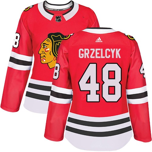 Matt Grzelcyk Chicago Blackhawks Adidas Women's Authentic Home Jersey (Red)