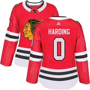 Taige Harding Chicago Blackhawks Adidas Women's Authentic Home Jersey (Red)