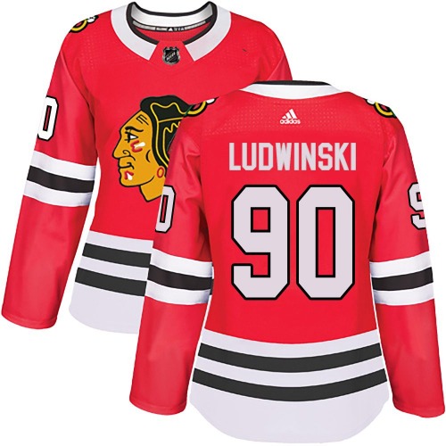 Paul Ludwinski Chicago Blackhawks Adidas Women's Authentic Home Jersey (Red)