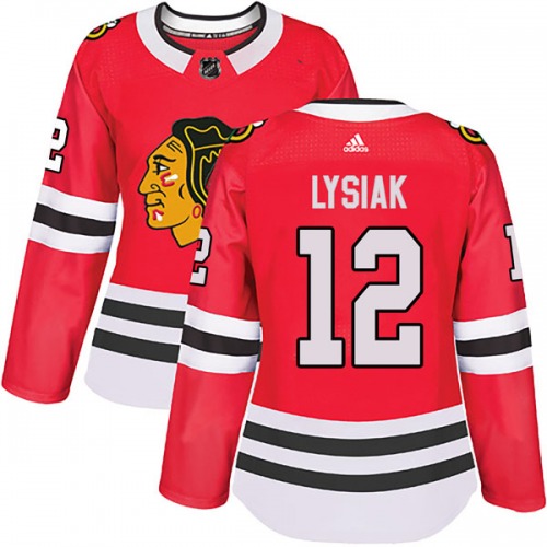 Tom Lysiak Chicago Blackhawks Adidas Women's Authentic Home Jersey (Red)