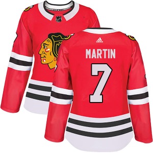 Pit Martin Chicago Blackhawks Adidas Women's Authentic Home Jersey (Red)