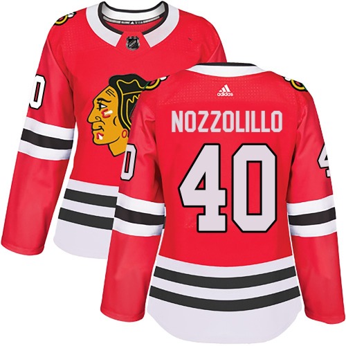 Dave Nozzolillo Chicago Blackhawks Adidas Women's Authentic Home Jersey (Red)