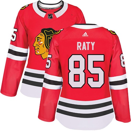 Aku Raty Chicago Blackhawks Adidas Women's Authentic Home Jersey (Red)