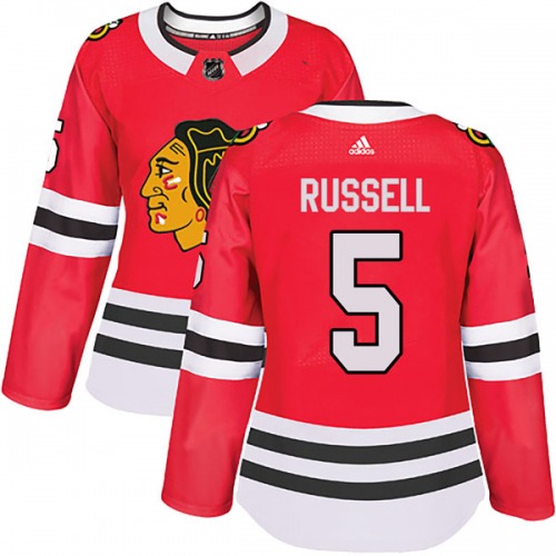 Phil Russell Chicago Blackhawks Adidas Women's Authentic Home Jersey (Red)