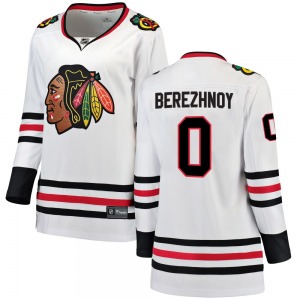 Stanislav Berezhnoy Chicago Blackhawks Fanatics Branded Women's Breakaway Away Jersey (White)