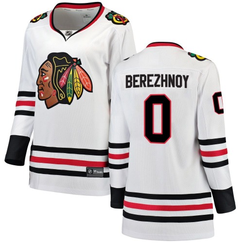 Stanislav Berezhnoy Chicago Blackhawks Fanatics Branded Women's Breakaway Away Jersey (White)