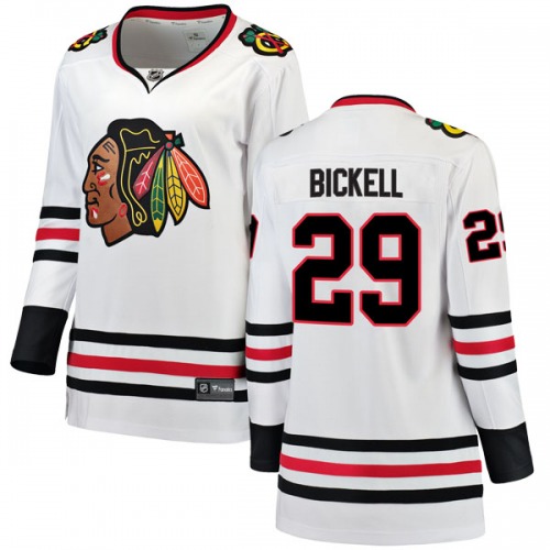 Bryan Bickell Chicago Blackhawks Fanatics Branded Women's Breakaway Away Jersey (White)