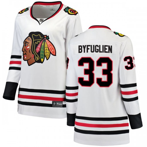 Dustin Byfuglien Chicago Blackhawks Fanatics Branded Women's Breakaway Away Jersey (White)