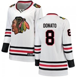 Ryan Donato Chicago Blackhawks Fanatics Branded Women's Breakaway Away Jersey (White)