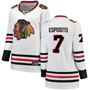 Phil Esposito Chicago Blackhawks Fanatics Branded Women's Breakaway Away Jersey (White)
