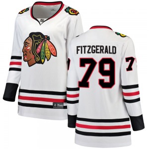 Cavan Fitzgerald Chicago Blackhawks Fanatics Branded Women's Breakaway Away Jersey (White)