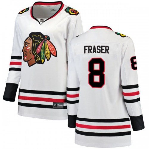 Curt Fraser Chicago Blackhawks Fanatics Branded Women's Breakaway Away Jersey (White)