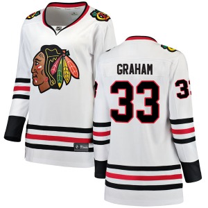 Dirk Graham Chicago Blackhawks Fanatics Branded Women's Breakaway Away Jersey (White)