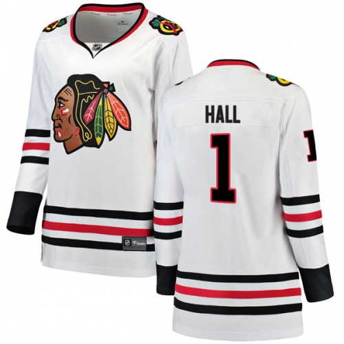 Glenn Hall Chicago Blackhawks Fanatics Branded Women's Breakaway Away Jersey (White)