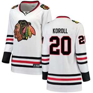 Cliff Koroll Chicago Blackhawks Fanatics Branded Women's Breakaway Away Jersey (White)