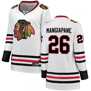 Andrew Mangiapane Chicago Blackhawks Fanatics Branded Women's Breakaway Away Jersey (White)