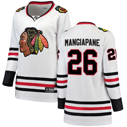 Andrew Mangiapane Chicago Blackhawks Fanatics Branded Women's Breakaway Away Jersey (White)