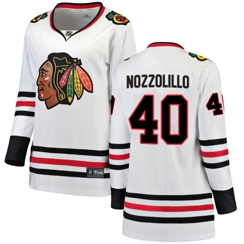 Dave Nozzolillo Chicago Blackhawks Fanatics Branded Women's Breakaway Away Jersey (White)