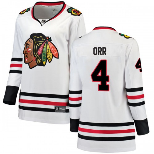 Bobby Orr Chicago Blackhawks Fanatics Branded Women's Breakaway Away Jersey (White)