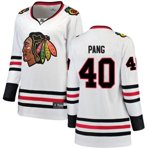 Darren Pang Chicago Blackhawks Fanatics Branded Women's Breakaway Away Jersey (White)