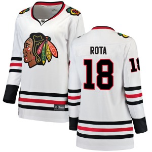 Darcy Rota Chicago Blackhawks Fanatics Branded Women's Breakaway Away Jersey (White)