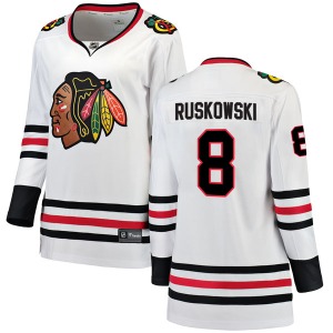 Terry Ruskowski Chicago Blackhawks Fanatics Branded Women's Breakaway Away Jersey (White)
