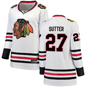 Darryl Sutter Chicago Blackhawks Fanatics Branded Women's Breakaway Away Jersey (White)